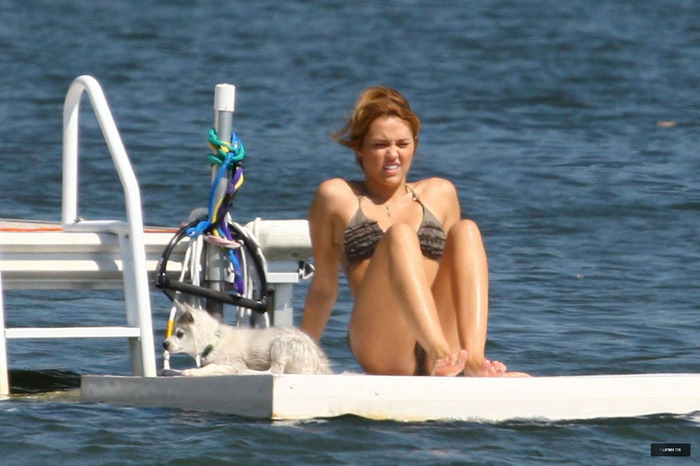 37 - Miley Cyrus At the Beach in Michigan - July 31