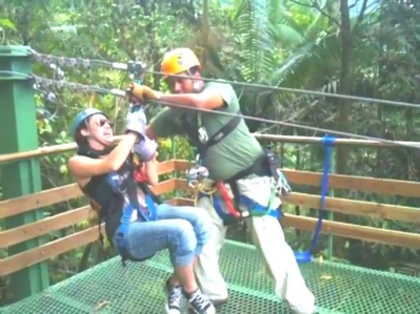 normal_002 - Miley Cyrus Ziplining in Costa Rica