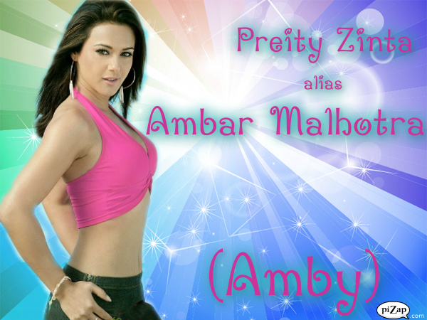 Preity Zinta as Amby - 22 - Salaam Namaste-serial