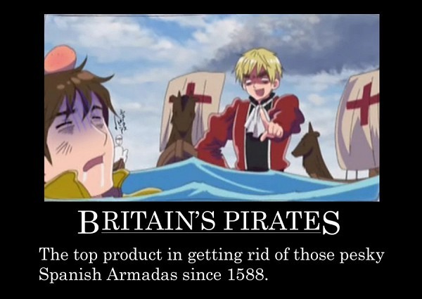 Britain\'s pirates - Hetalia motivationals