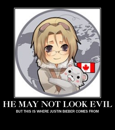 Canada made Justin Bieber - Hetalia motivationals