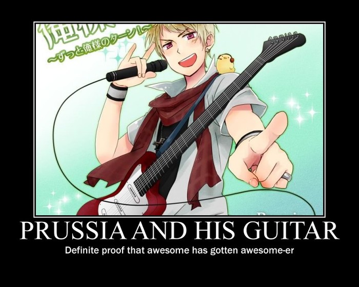 Prussia\'s guitar - Hetalia motivationals
