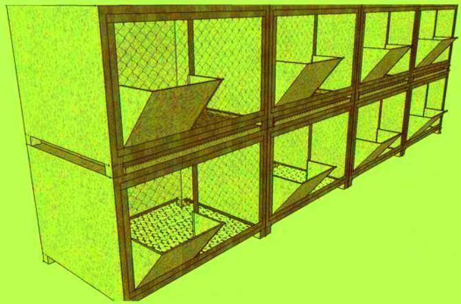 proiect baterie cuști - Crescatorii cunicole - modele