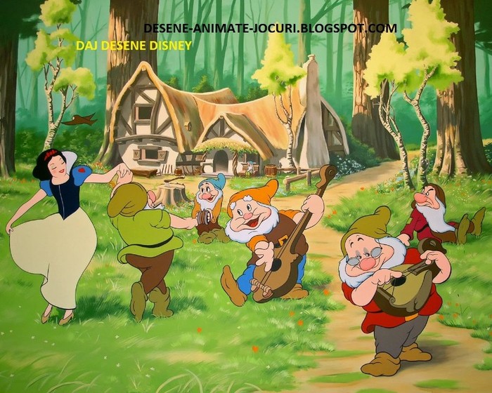 wallpaper-of-snow-white-and-the-seven-dwarfs - Desene Animate