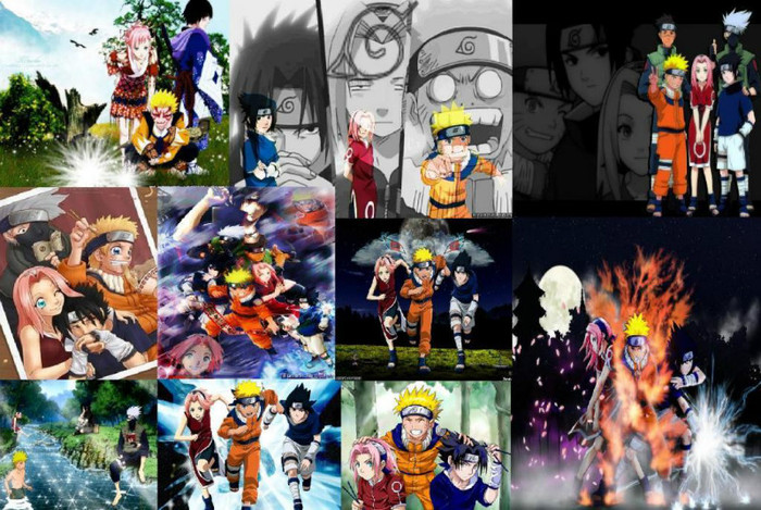 naruto-squad-cartoon-collage - NARUTO