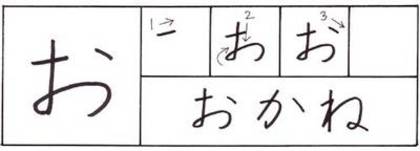 hiragana_o - Litera O