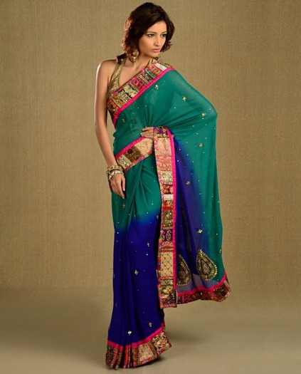 Electric-Indigo-and-Flora-Green-Sari-560x695