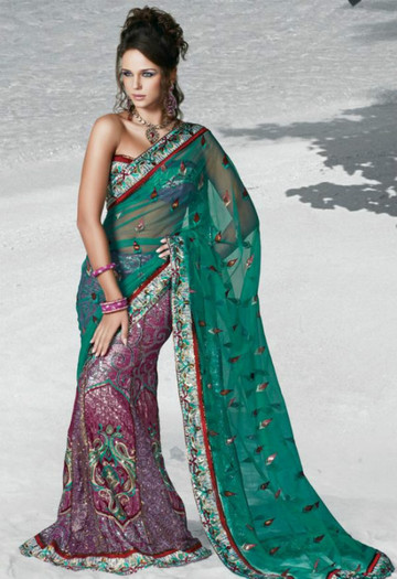 Embroidered-Saree