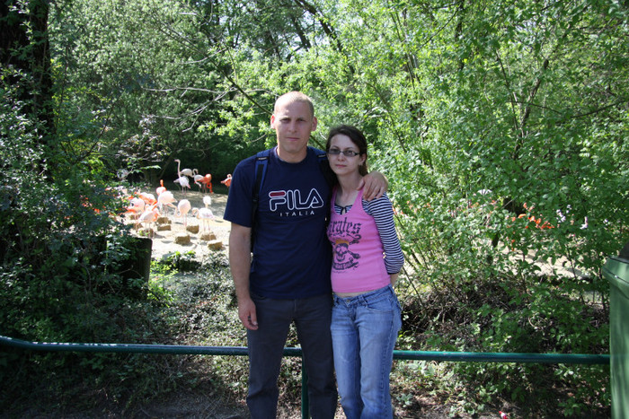 In Munchen la Zoo - Eu cu familia mea