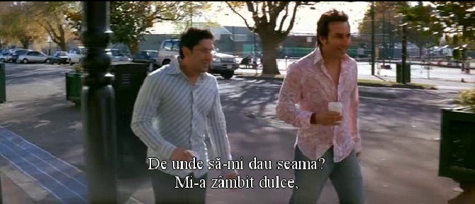 Ron: De unde sa-mi dau seama? Mi-a zambit dulce si am dat mana