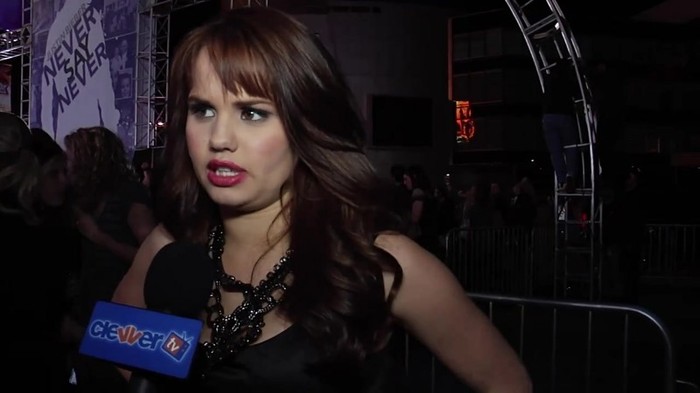 Debby Ryan Meets Justin Bieber At Never Say Never Movie Premiere 0507