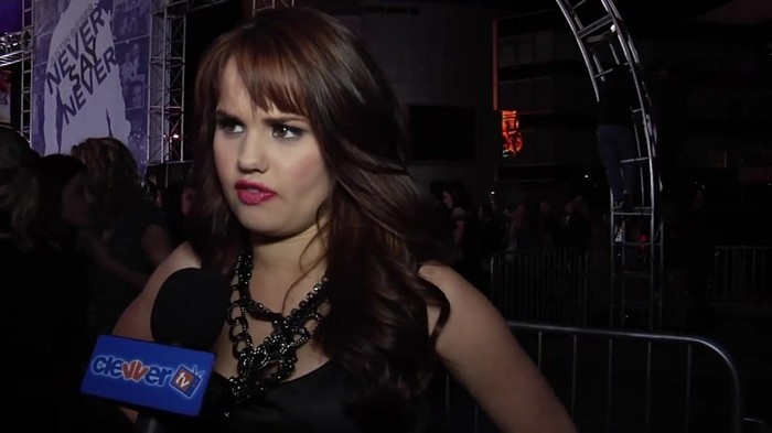 Debby Ryan Meets Justin Bieber At Never Say Never Movie Premiere 0508