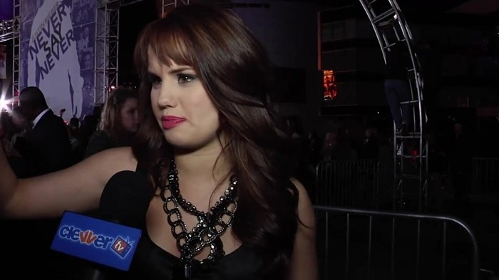 Debby Ryan Meets Justin Bieber At Never Say Never Movie Premiere 0523