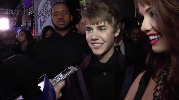 Debby Ryan Meets Justin Bieber At Never Say Never Movie Premiere 0921
