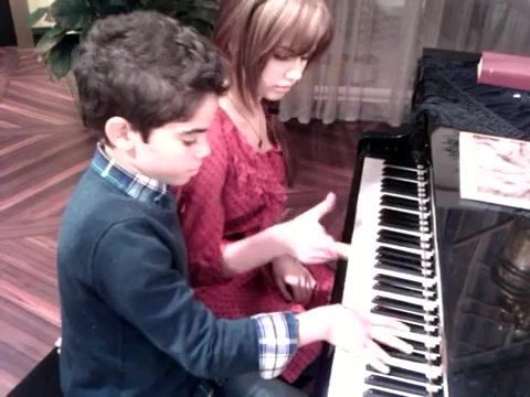 Debby Ryan gives Cameron a quick piano lesson 106