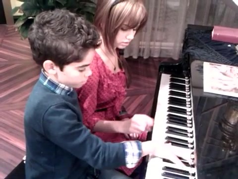 Debby Ryan gives Cameron a quick piano lesson 112
