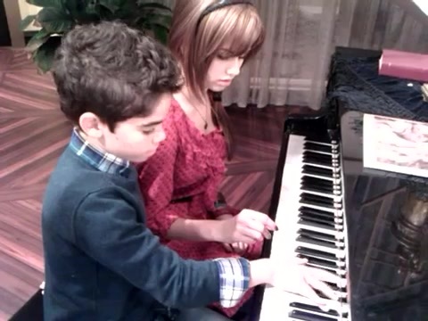 Debby Ryan gives Cameron a quick piano lesson 114