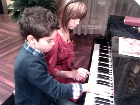 Debby Ryan gives Cameron a quick piano lesson 117