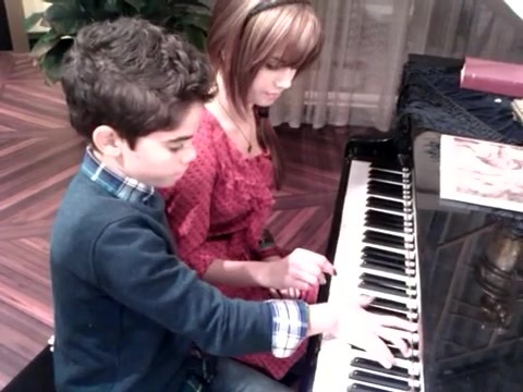 Debby Ryan gives Cameron a quick piano lesson 121