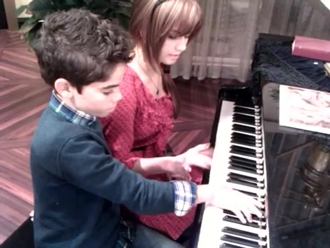 Debby Ryan gives Cameron a quick piano lesson 127