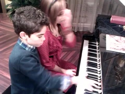 Debby Ryan gives Cameron a quick piano lesson 151