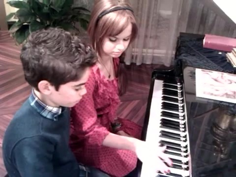 Debby Ryan gives Cameron a quick piano lesson 176