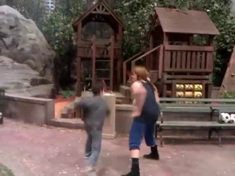 Cameron vs. Debby - Kung Fu battle! 036