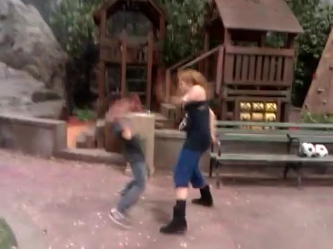 Cameron vs. Debby - Kung Fu battle! 038