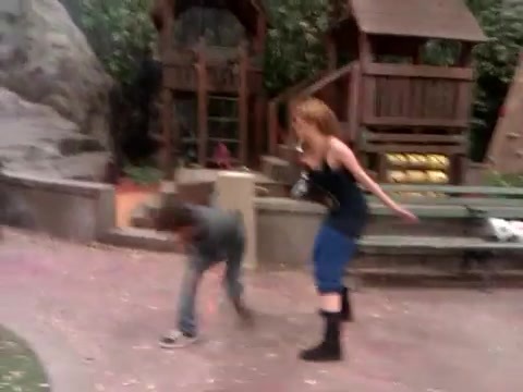 Cameron vs. Debby - Kung Fu battle! 040