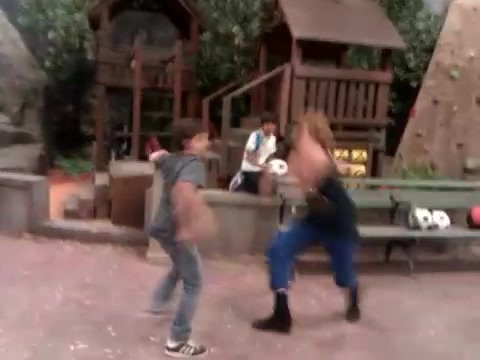 Cameron vs. Debby - Kung Fu battle! 045