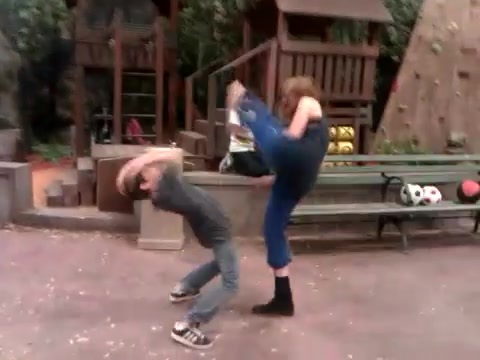 Cameron vs. Debby - Kung Fu battle! 047