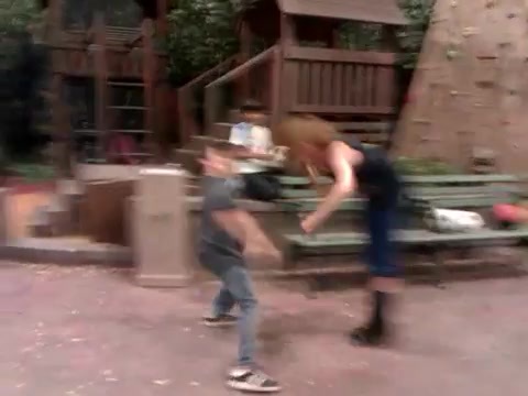 Cameron vs. Debby - Kung Fu battle! 056