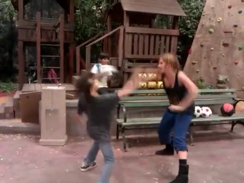Cameron vs. Debby - Kung Fu battle! 075