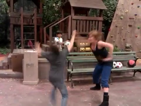 Cameron vs. Debby - Kung Fu battle! 076