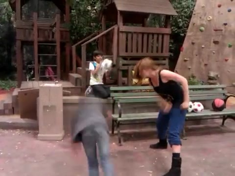 Cameron vs. Debby - Kung Fu battle! 077