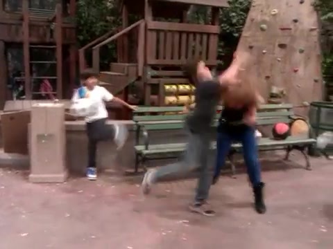 Cameron vs. Debby - Kung Fu battle! 094