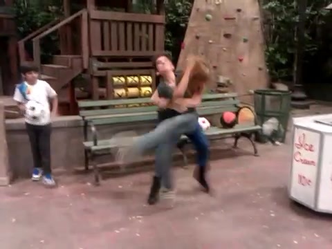 Cameron vs. Debby - Kung Fu battle! 099