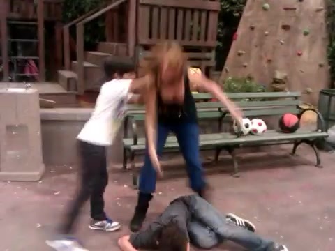 Cameron vs. Debby - Kung Fu battle! 116