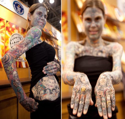 cum-arata-cea-mai-tatuata-femeie-din-lume-are-95-din-corp-acoperit-cu-semne-si-simboluri_3 - Cea mai tatuata femeie din lume