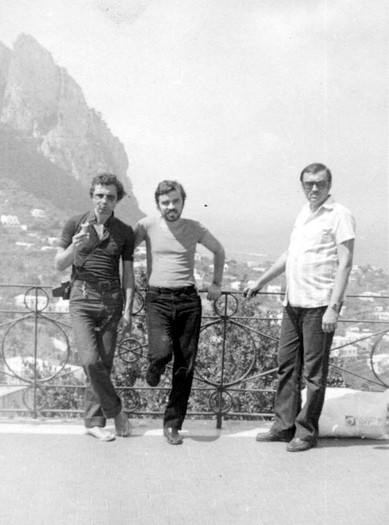 Cu Tzaca si Mihai Fl. in insula Capri - Italia 1981.-001 - FILARMONICA - turnee
