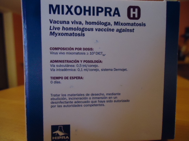 MIXOHIPRA H-vaccin mixomatoza