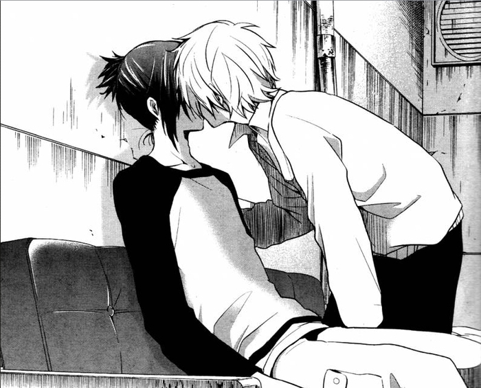Nezumi and Shion kiss - No 6 manga