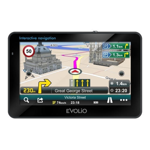 Sistem de navigatie Evolio X Slim (1) - 2 Sistem de navigatie Evolio X Slim si Husa GPS cadou