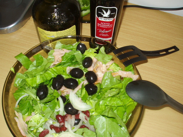 cu ulei de masline si otet balsamic