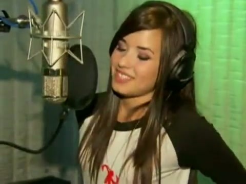 Demi in the recording studio. 523
