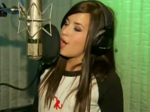 Demi in the recording studio. 527
