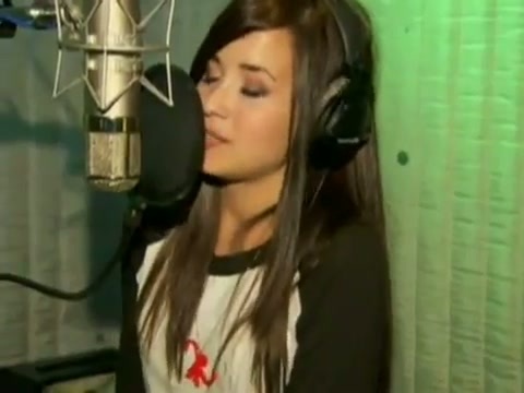 Demi in the recording studio. 535
