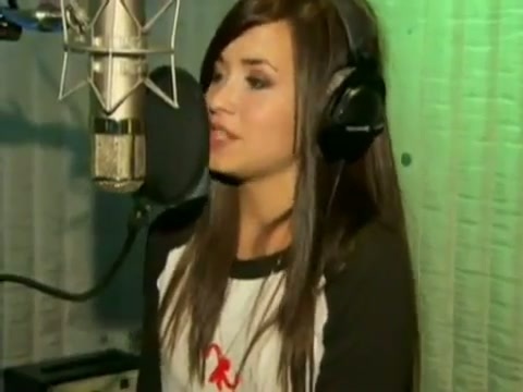 Demi in the recording studio. 536