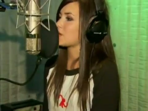 Demi in the recording studio. 537