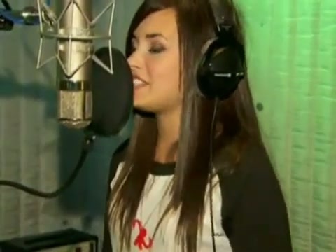 Demi in the recording studio. 540